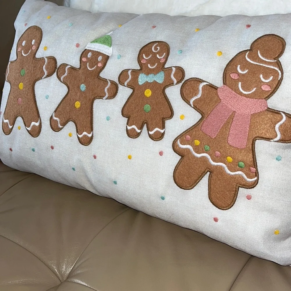 Cupcakes and Cashmere Gingerbread Pillow